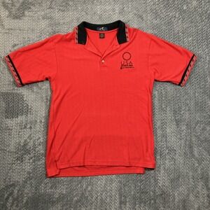 Ash City Team USA 2004 Athens Paralympics Polo Shirt Men's L Red Collectible